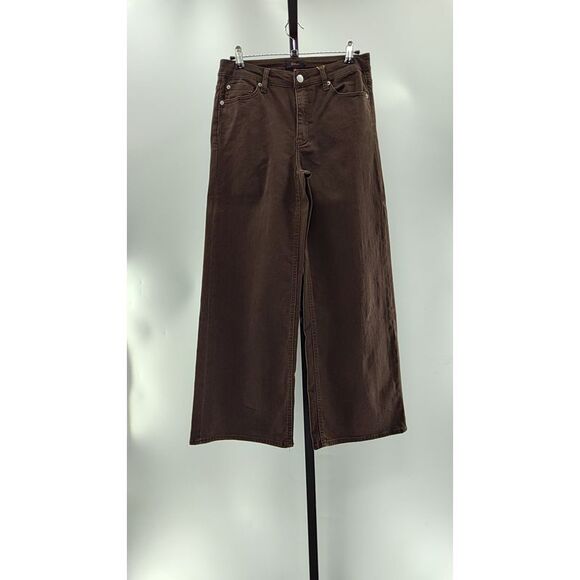 Quince Denim - Quince Women Bella Stretch Wide Leg Jeans Coffee Bean Brown 29